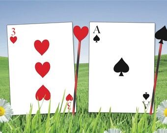 Actively playing playing cards Etsy photo relating to Playing Card Printable referred to as Actively playing playing cards Etsy